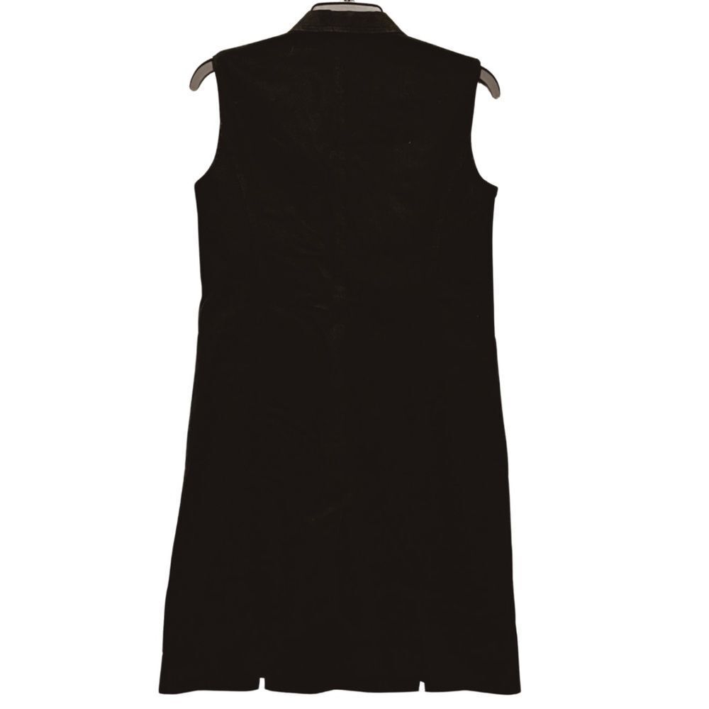 CÉLINE V-Neck Sleeveless Cotton Blazer Dress - Picture 2 of 9